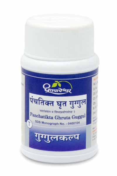 panchatikta ghruta guggul 60tab shree dhootpapeshwar pharmaceuticals indore
